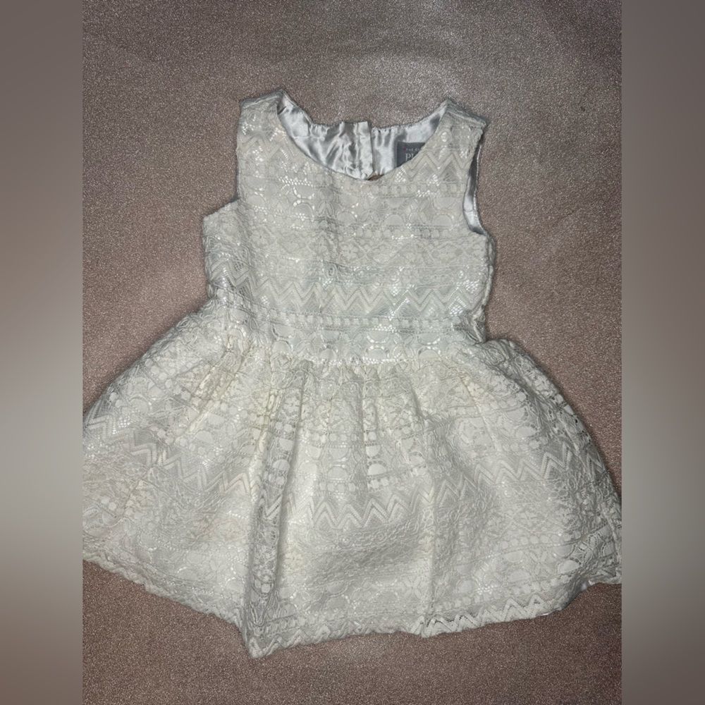 The Children’s Place White Lace Toddler Dress 2T